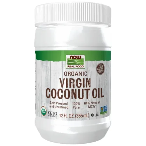 Virgin Coconut Cooking Oil | Organic (24 дози) / 355 мл - NOW Foods