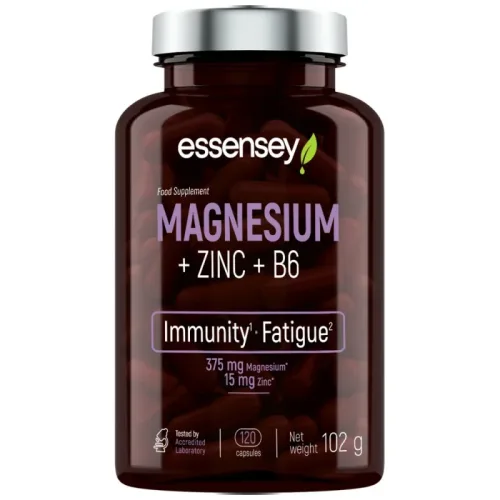 Magnesium + Zinc + B6 / 120 капсули, 60 дози - Essensey