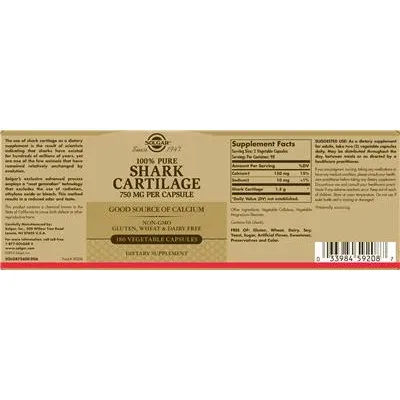100% Pure Shark Cartilage - Solgar