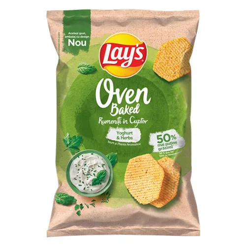 Чипс Lay's картофен печен йогурт и билки 125гр. - Lay's