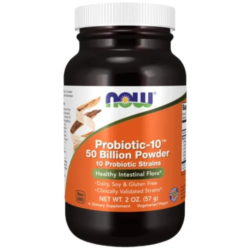 Probiotic-10™ 50 Billion Powder (38 дози) / 57 грама - NOW Foods