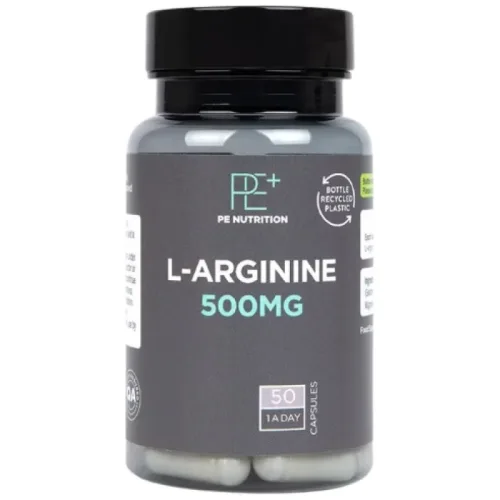 PE Nutrition | L-Arginine 500 mg / 50 капсули, 50 дози - Holland And Barrett