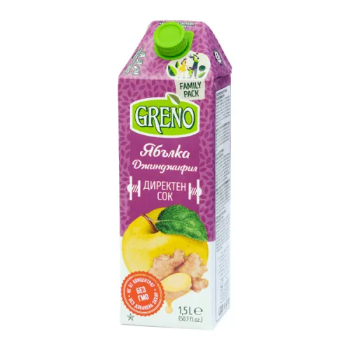 Сок джинджифил и ябълка Greno 1,5л. - Greno